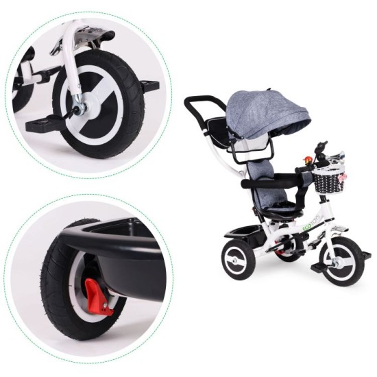 Laste kolmerattaline jalgratas Ecotoys GREY New 2