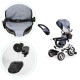 Laste kolmerattaline jalgratas Ecotoys GREY New 2