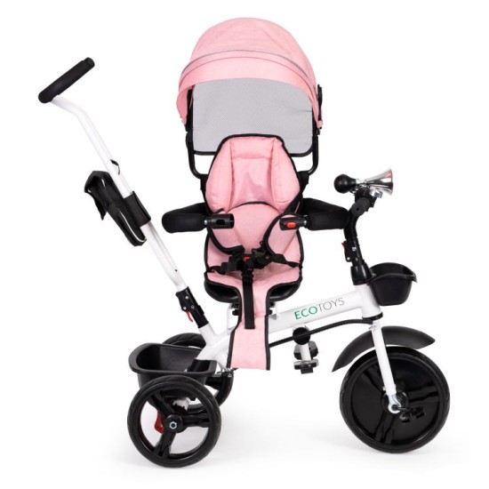 Laste kolmerattaline jalgratas Ecotoys Pink News