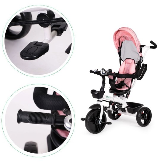 Laste kolmerattaline jalgratas Ecotoys Pink News