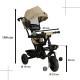 Laste kolmerattaline jalgratas TRIKE FIX LITE V2, Kreem