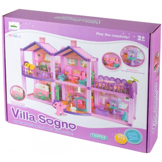 Kahekorruseline villa Sogno terrassiga, 122 tuba