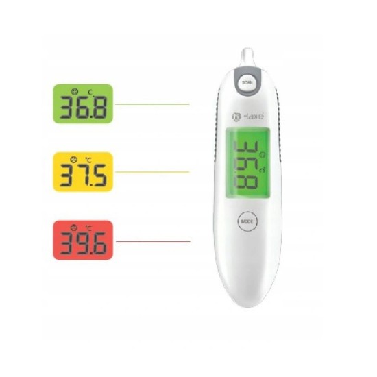 HAXE skaitmeninis infraraudonųjų spindulių bekontaktis termometras  LCD ekranas 7in1