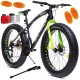 Dviratis MalTrack JAGUAR FATBIKE 26" SHIMANO (plieninis, juoda)