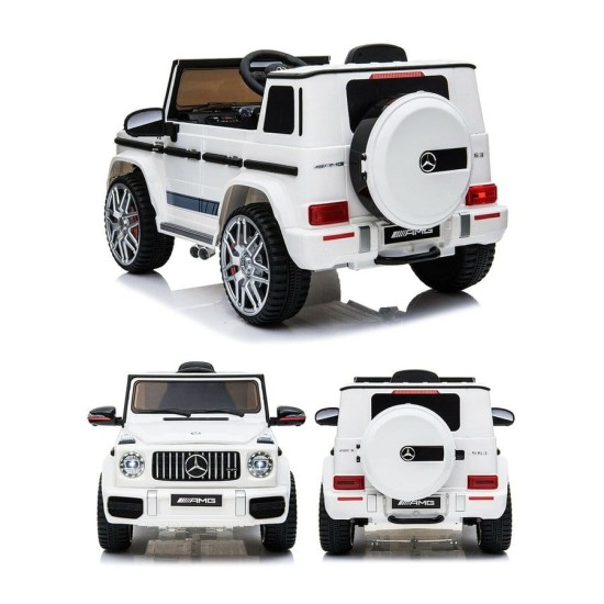 Ühekohaline elektriauto Mercedes G63 AMG 4x4, valge