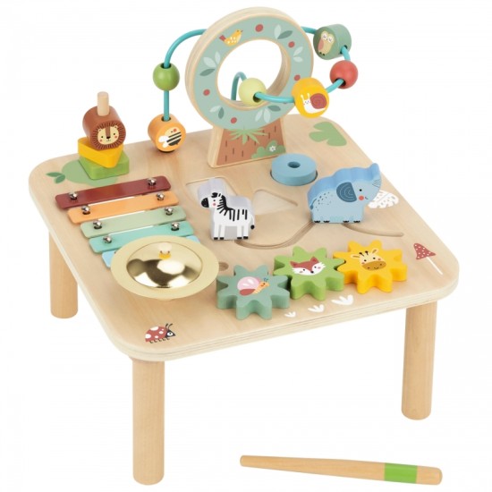 Puidust sensoorne laud 5in1 Woopie Green