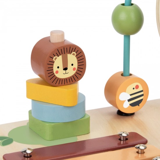 Puidust sensoorne laud 5in1 Woopie Green