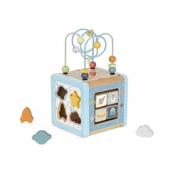 Puidust aktiivsuskuubik TOOKY TOY Cosmos
