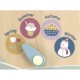 TOOKY TOY hariduslik puidust kell - kalender 