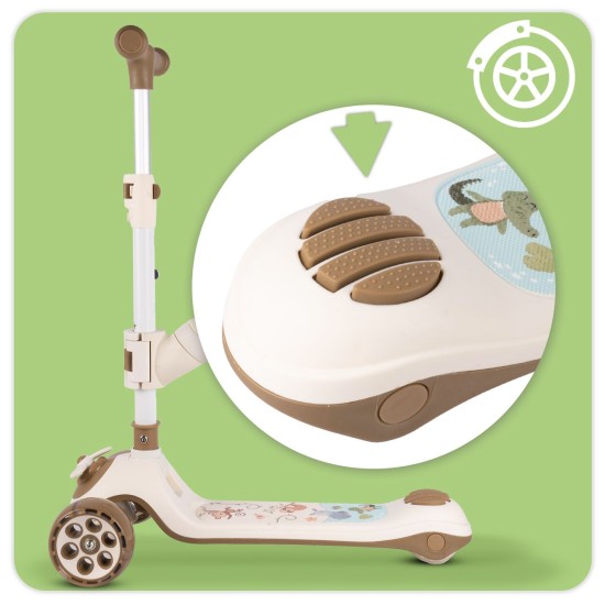 Kolmerattaline istmega roller, Cream