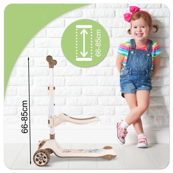 Kolmerattaline istmega roller, Cream