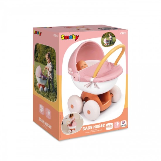 Smoby nukukäru plastist varikatusega