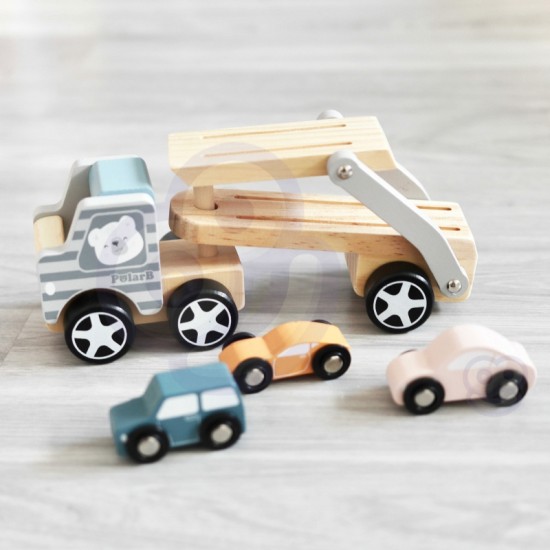 Viga Polar B puidust veoauto 3 autoga