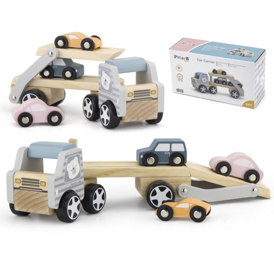 Viga Polar B puidust veoauto 3 autoga