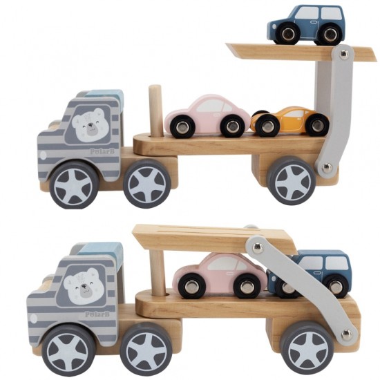 Viga Polar B puidust veoauto 3 autoga