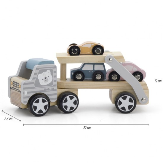 Viga Polar B puidust veoauto 3 autoga