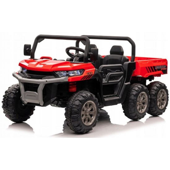 Kahekohaline laste elektriauto Farmer Truck, punane 4x4 300 W