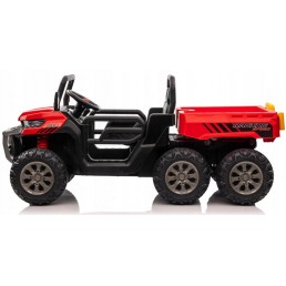 Kahekohaline laste elektriauto Farmer Truck, punane 4x4 300 W