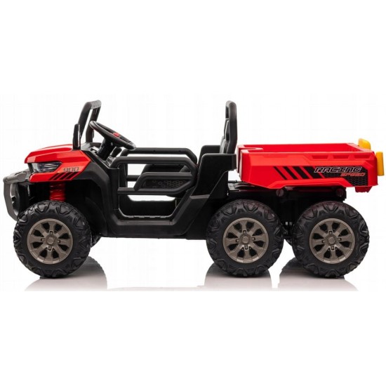 Kahekohaline laste elektriauto Farmer Truck, punane 4x4 300 W