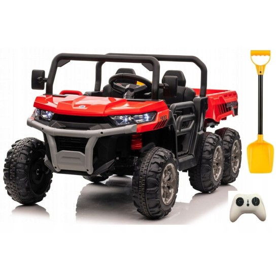 Kahekohaline laste elektriauto Farmer Truck, punane 4x4 300 W