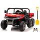 Kahekohaline laste elektriauto Farmer Truck, punane 4x4 300 W