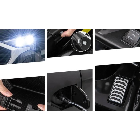 Elektriauto lastele Audi E-Tron SQ8, 4x4, must