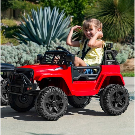 Elektriauto lastele Jeep Dark night, punane