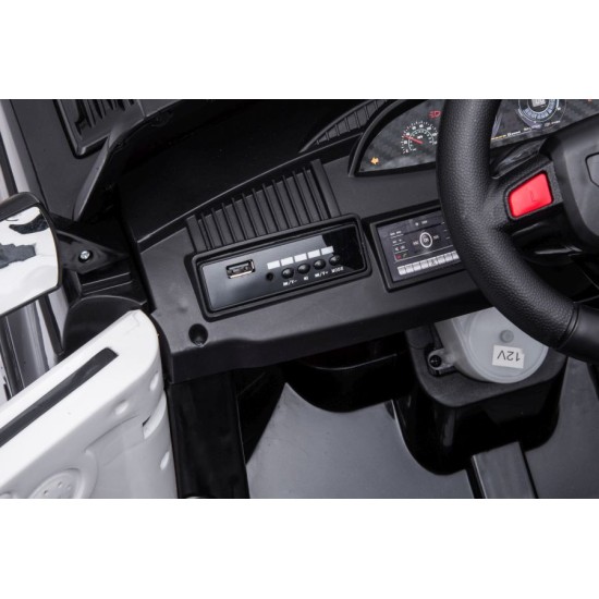 Ühekohaline politsei elektriauto BBH-021, must