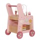 Puidust liugur EcoDeluxe, roosa