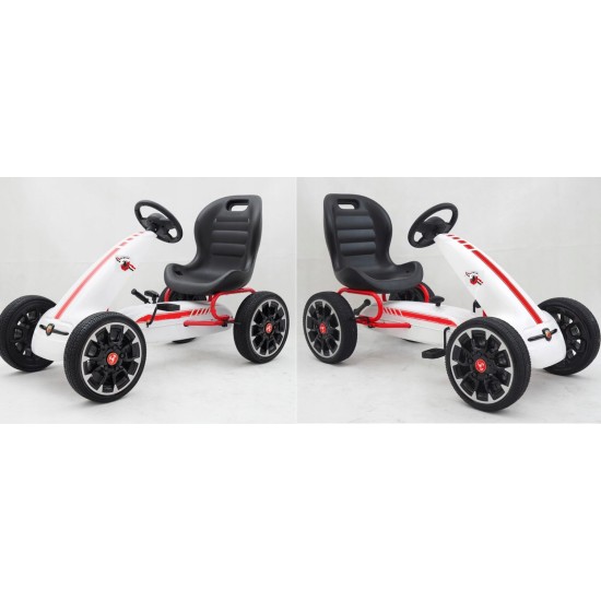 Hecht Abarth gokart, valge