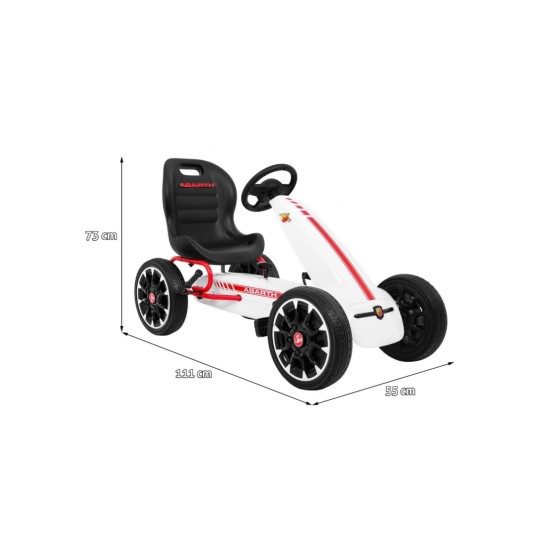 Hecht Abarth gokart, valge