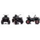 Ühekohaline laste elektriauto Quad ATV Desert, must