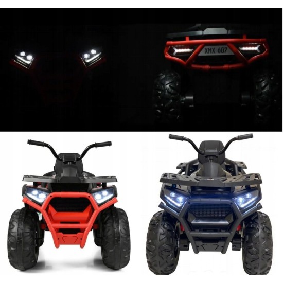Ühekohaline laste elektriauto Quad ATV Desert, must