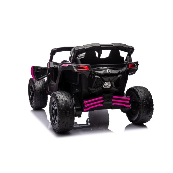 Ühekohaline laste elektriauto Can-Am Maverick ATV, 800w, 4x4, roosa
