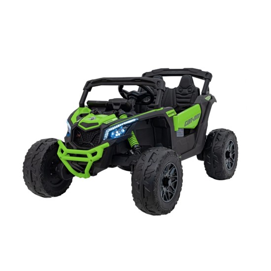 Ühekohaline laste elektriauto Can-Am Maverick ATV, 800w, 4x4, roheline