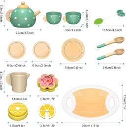 Puidust teekomplekt  “ Tea set ” 