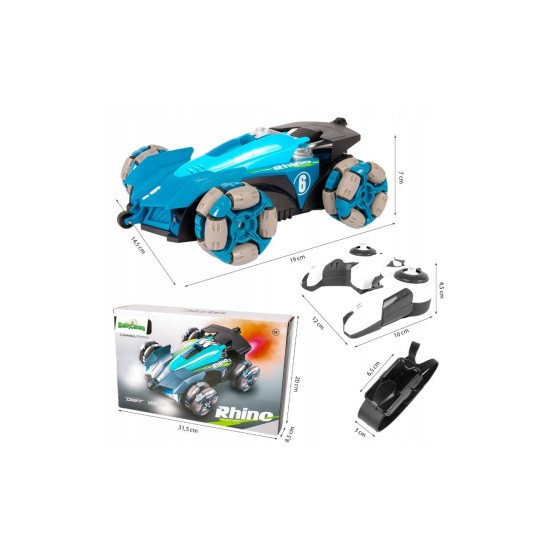 Puldiga juhitav 4×4 trikiauto Mecanum ratastega