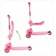 Kolmerattaline istmega roller, Cat 2in1, Rose