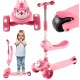 Kolmerattaline istmega roller, Cat 2in1, Rose