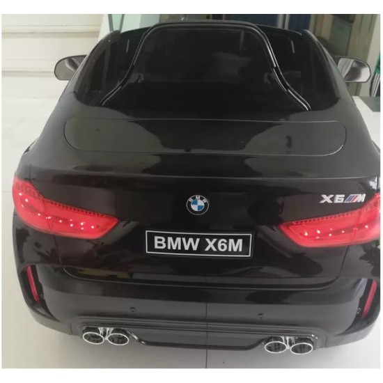 Ühekohaline laste elektriauto BMW X6M, must