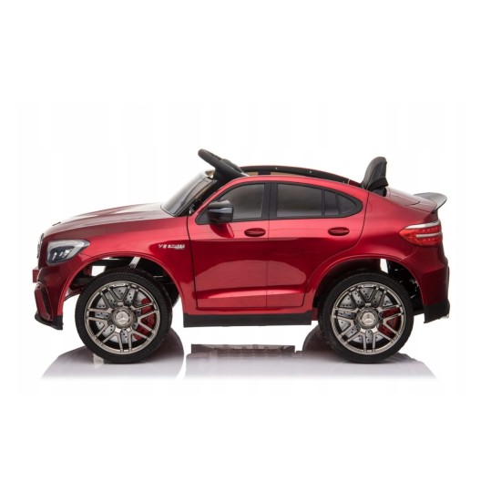 Ühekohaline laste elektriauto Mercedes Benz GLC 63S lakitud 4x4, Dark Red