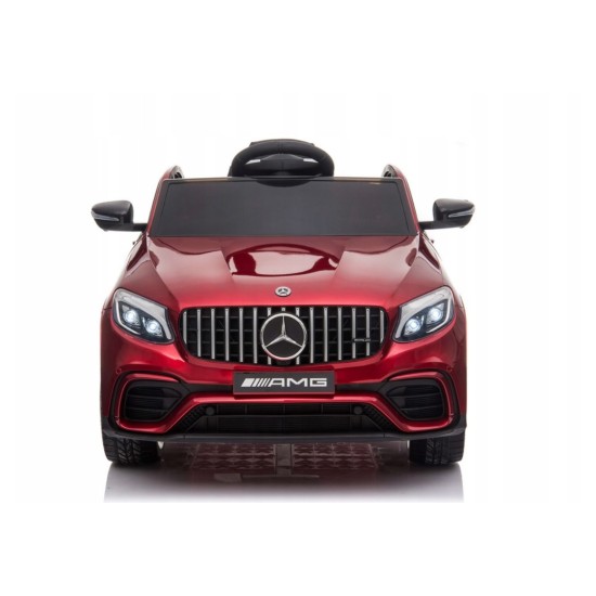 Ühekohaline laste elektriauto Mercedes Benz GLC 63S lakitud 4x4, Dark Red