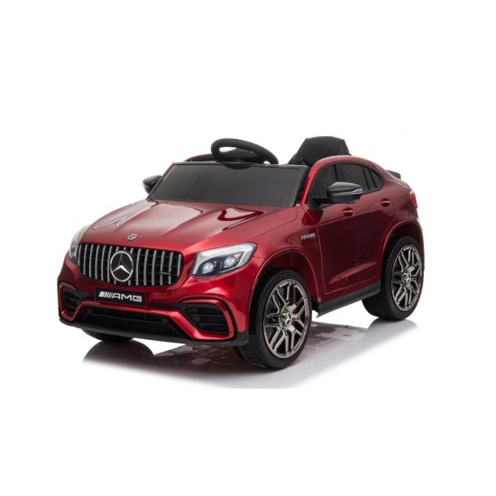 Ühekohaline laste elektriauto Mercedes Benz GLC 63S lakitud 4x4, Dark Red