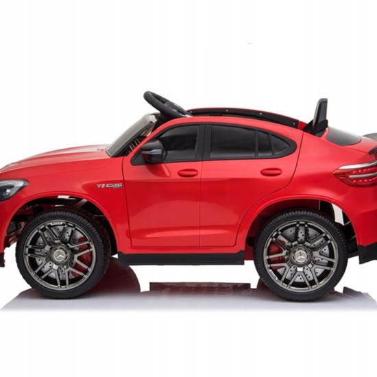 Ühekohaline laste elektriauto Mercedes Benz GLC 63S 4x4, punane