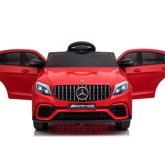 Ühekohaline laste elektriauto Mercedes Benz GLC 63S 4x4, punane