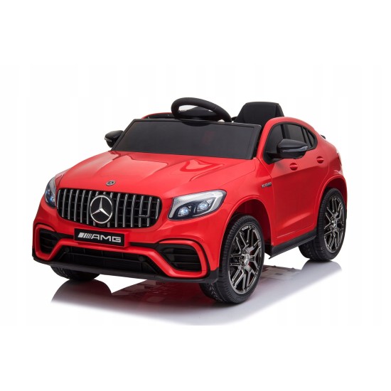 Ühekohaline laste elektriauto Mercedes Benz GLC 63S 4x4, punane