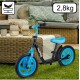 Jooksuratas EVA platvormiga 12" must ja sinine