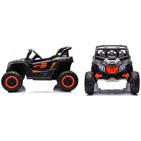 Elektriauto lastele Buggy UTV NEL-901 Black 4x4, must
