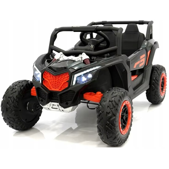 Elektriauto lastele Buggy UTV NEL-901 Black 4x4, must