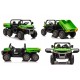 Kahekohaline laste elektriauto Farmer Truck, roheline 4x4 300 W